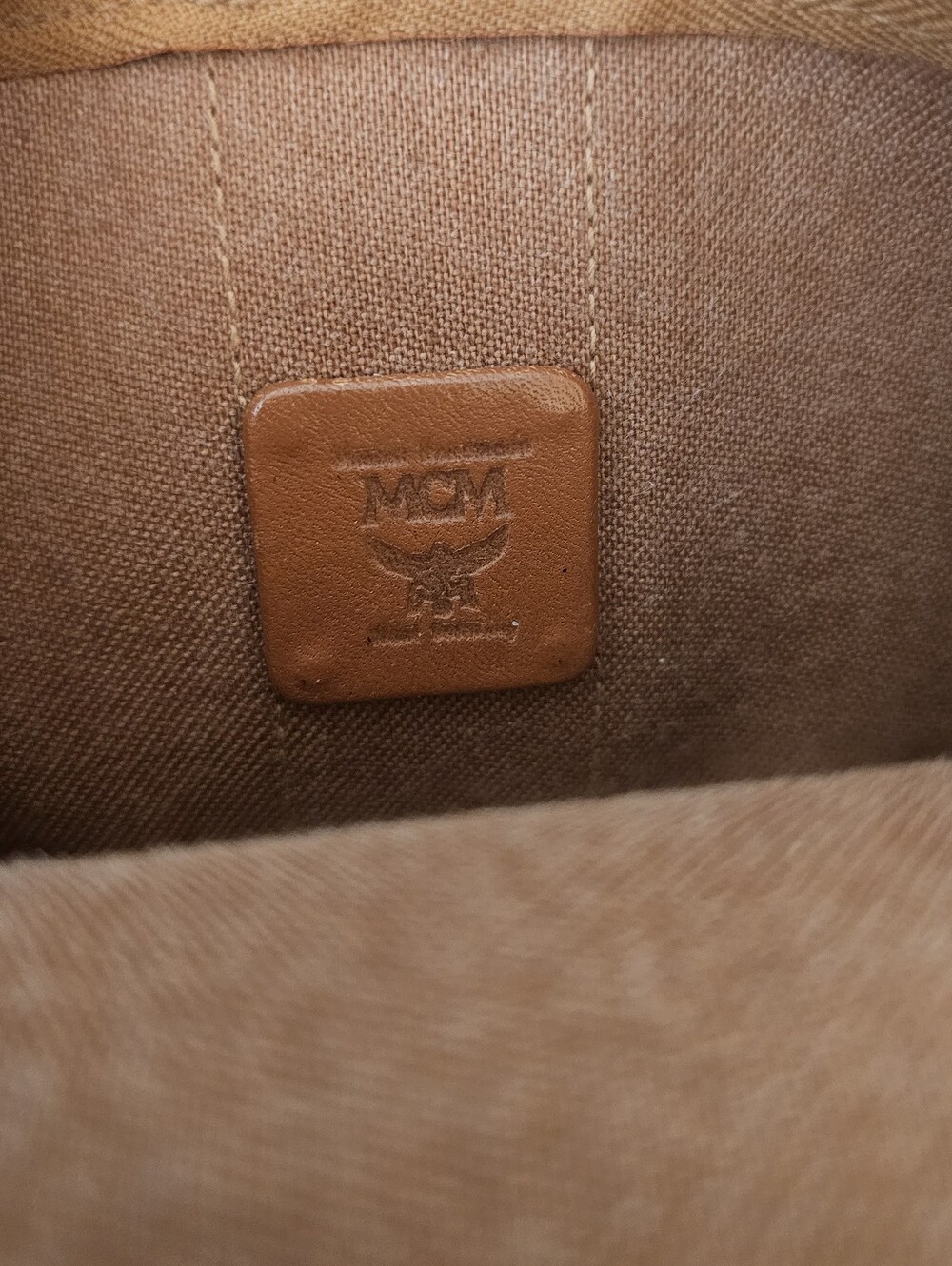 MCM Vintage Cognac Visetos Unisex Monogram Bum Bag - Picture 7 of 11